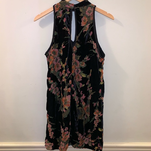 Band of Gypsies Burnout Velvet Minidress Floral M - Picture 3 of 5